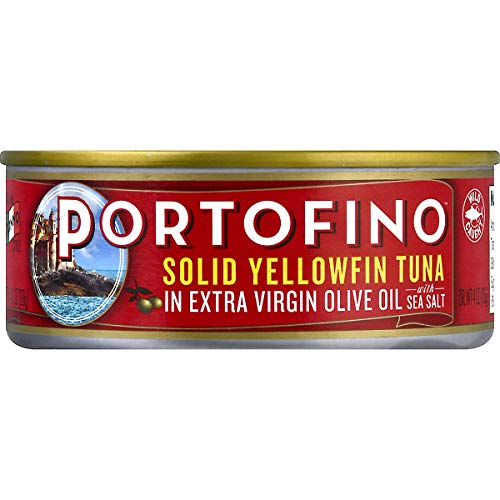 Portofino Solid Yellowfin Tuna In Extra Virgin Olive Oil - 4.5oz Can (Pack of 12)