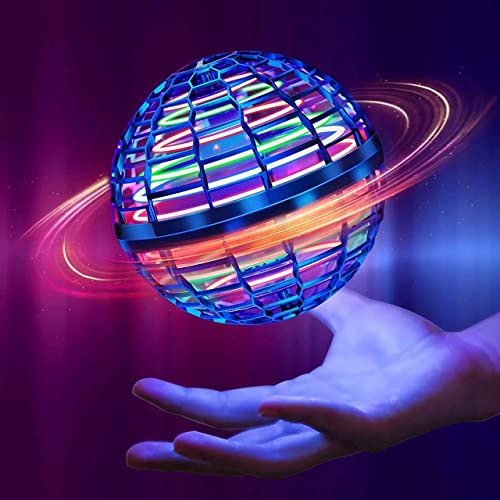 Magic Flying Orb Ball, Galactic Fidget Spinner Ball with 360°Rotating RGB Lights, Floating Spinning Boomerang Ball for Kids ,Controller Mini Boomerang Drone Flying Toys for Kids Adults Birthday