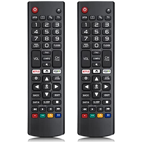 【Pack of 2】 Universal Remote Control for LG TV Remote,Compatible with All Models for LG Brand, with Netflix Prime Video Shortcut Buttons