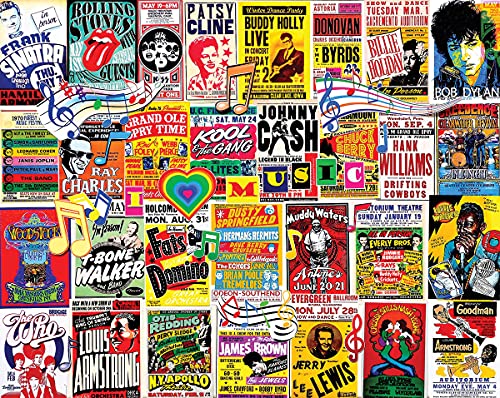 White Mountain Puzzles I Love Music - 1000 Piece Jigsaw Puzzle