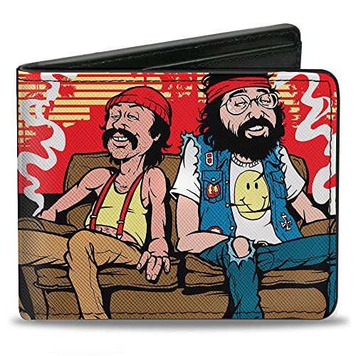 Buckle-Down Men's Bifold Wallet Cheech & Chong, 4.0' x 3.5'