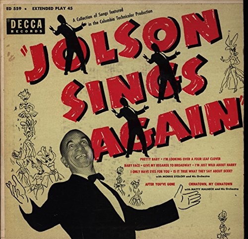 Al Jolson - Jolson Sings Again - Jolson Sings Again / E.P - Decca - ED 559 - United States - NM / NM - EP