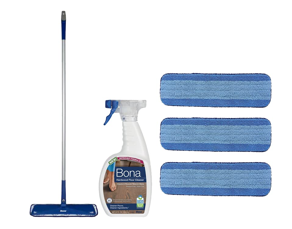 3 Pack Bona Microfiber Cleaning Pad with Starter KIT