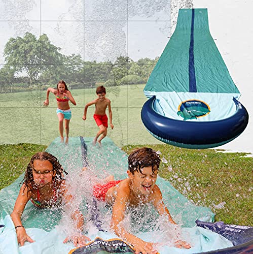 Team Magnus 31ft Slip and Slide with Robust Crash pad, Adjustable Water Jets and 2yr Warranty
