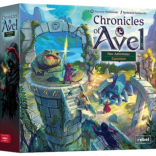 Chronicles of Avel: New Adventures Expansion - Fantasy Game, Cooperative Strategy Game for Kids and Adults, Ages 8+, 1-4 Players, 60 Minute Playtime, Made by Rebel