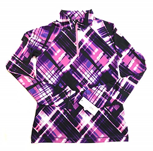 Ideology Quarter-Zip Jacket, Big Girls Perfrmnce Plaid M