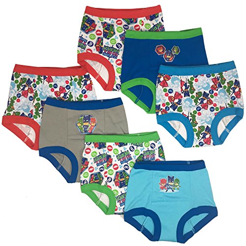 PJ Masks baby boys Control Briefs Pants Multipack and Toddler Potty Training Underwear, Pj Mask Tb 7pk, 3T US