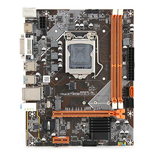 Desktop Motherboard, LGA 1155 DDR3 Computer Desktop Mainboard for Intel B75, 3 x SATA2.0 Interface, Support VGAHDMIDVI Dual Output