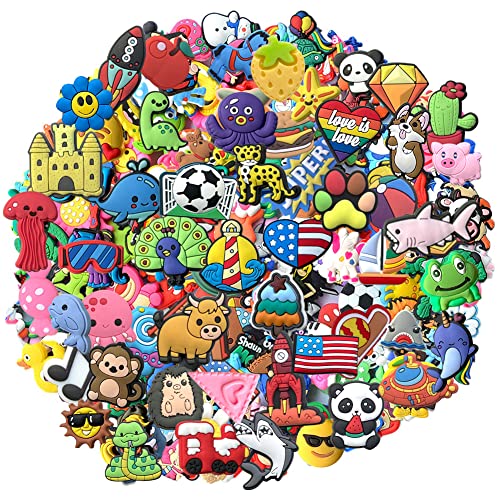 YaqinZ 100PCS/Lot Shoe Charms Random Packed for Clog Shoes Party Gifts