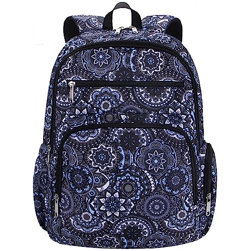 Backpack for Women Work Commuter Bag with Laptop Compartment Lightweight Teacher Nurse Backpack College Campus Essentials Extra Large Weekender Bag Aesthetic Paisley Print Mochila De Viaje Para Mujer