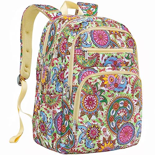 Travel Backpack for Women Large Overnight Weekender Bag Lightweight Casual Daypack College Campus Backpacks Fits 15.6 inch Laptop XL Carry On Back Pack Airline Approved Paisley Print Mochilas De Mujer