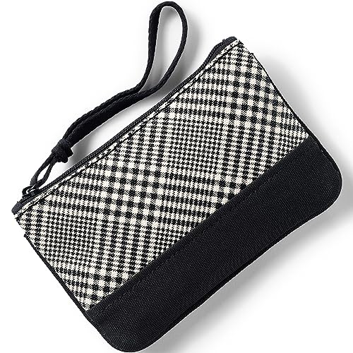 Lands' End Canvas Pouch Natural/glen Check No SzSmall