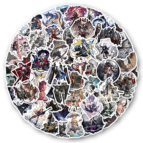 60PCS Arknights Stickers for Laptop and computer, Cartoon animation Waterproof Vinyl Stickers for Water Bottle Skateboard Guita Car Bumper Luggage,Cartoon Art Graffiti Decals for Kids Girls Teens Adults (knights)