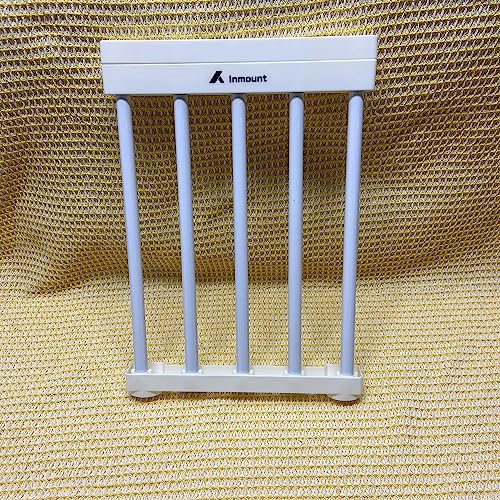 Inmount Metal Guard Rails,Pressure Mounted Dog Railings for House, Auto Close Pet Railings with Walk Through Door for Stairs, House or Doorways.