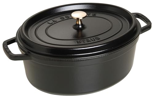 STAUB Oval Dutch Oven 8.5-Quart Matte Black