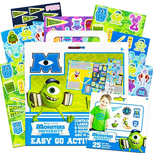 Monsters Inc Stickers Party Favors Activity Set - 150 Monsters Inc Stickers And 50 Temporary Tattoos (Monsters Inc Party Supplies).