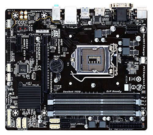 Gigabyte LGA 1150 B85 HDMI DVI D-SUB UEFI BIOS mATX DDR3 1600 Motherboards GA-B85M-DS3H