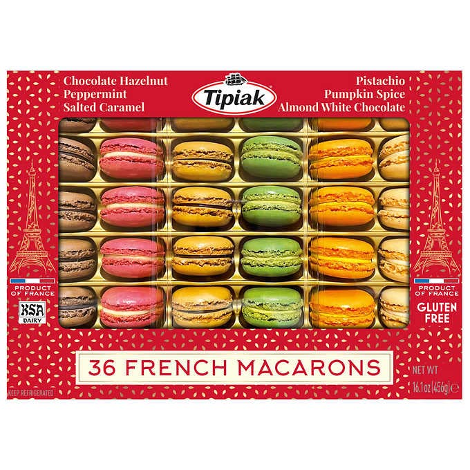 Tipiak French Macarons, Limited Edition, Variety Pack, 14.8 oz, 36 ct
