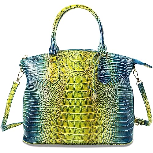 Makcr Joacbv Women Purse Satchel Bag Long Crossbody Classy Tote Bag Top Handle Vegan Leather Ladies Handbags Embossed Pattern