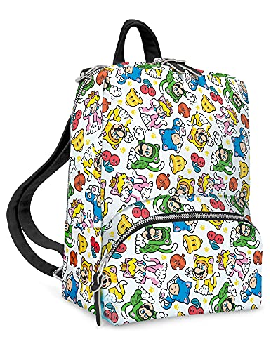 Controller Gear Animal Crossing - Small Backpack Mini Bookbag Travel Bag for Nintendo Switch Console & Accessories - 3D World Catsuit