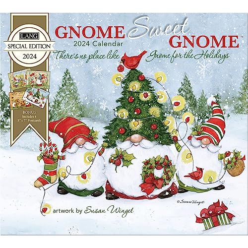 Lang Companies, Gnome Sweet Gnome Special Edition 2024 Wall Calendar