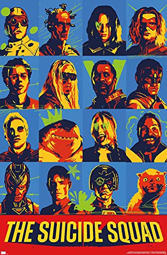 Trends International Suicide Squad 2-Grid Wall Poster, 22.375' x 34', Unframed Version