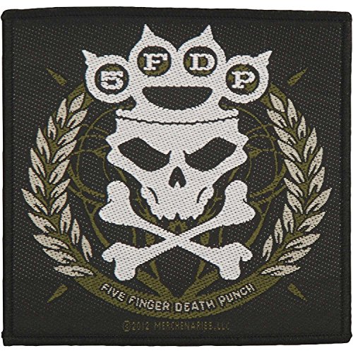 Five Finger Death Punch 5FDP Knuckle Crown Patch Metal Band Sew On Applique
