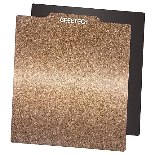 Geeetech PEI Sheet 260x260mm, Double Textured Surface Magnetic Build Plate, Flexible Removable Spring Steel with Adhesive for Geeetech A20 Series A20/A20M/A20T/Mizar S/Mizar M/Thunder, Tronx xy-2 pro