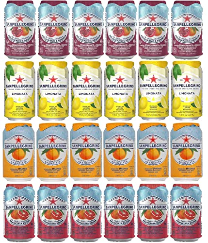 San Pellegrino Sparkling Fruit Beverages Variety Pack - 11.15 Fl Oz Cans - (24 Pack)