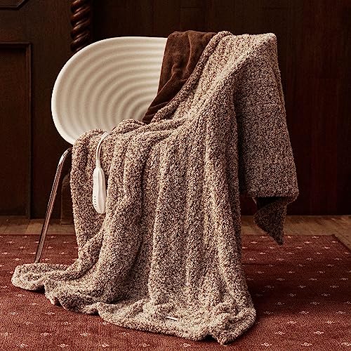 Templewet Heated Blanket Electric Throw 50' x 60' -Heated Throw Blanket with 5 Heating Levels & 3 Hours Auto Off,Machine Washable,ETL & FCC Certification,Over-Heat Protect（Racoon）