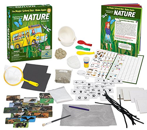 The Magic School Bus Rides Again: Exploring the Wonders of Nature By Horizon Group USA, Homeschool STEM Kits, Includes Educational Manual, Butterfly Net, Scavenger Hunt, Plaster, Game Cards & More