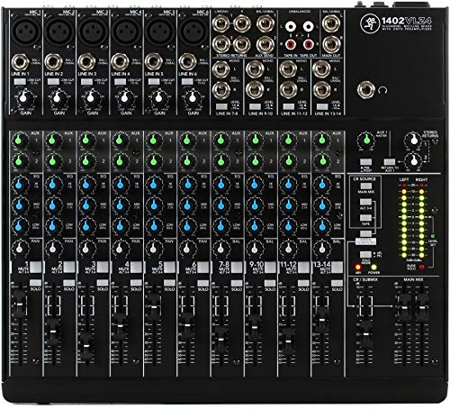 Mackie 1402VLZ4, 14-channel Compact Mixer with High Quality Onyx Preamps