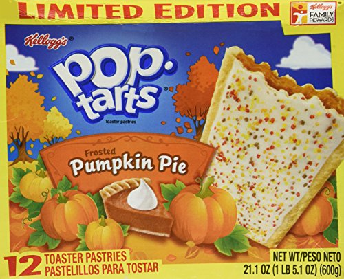 Kellogg's Frosted Pumpkin Pie Pop Tarts Limited Edition - 3 Pack (36 Pastries)