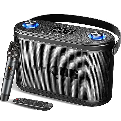 W-KING 120W RMS(150W Peak) Bluetooth Speakers with Huge Bass, 2.1ch 3-Way/Adjustable Bass Treble/Guitar Port/UHF Microphone/Accompaniment/REC/Live/HP Monitor, Large Portable Outdoor Wireless Speaker