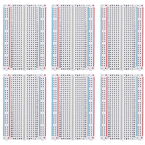 DEYUE breadboard Set Prototype Board - 6 PCS 400 Pin Solderless Board Kit for Raspberry pi and Arduino Project