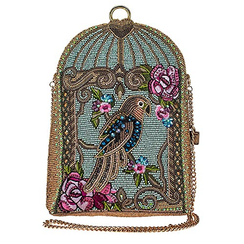 Mary Frances Pretty Parrot Beaded Crossbody Handbag, Multi