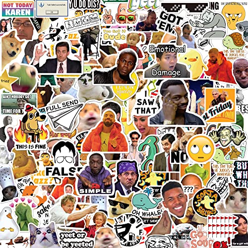 306pcs Funny Meme Vinyl Stickers Pack, Large Bulk Sticker for Laptop, Phone, Water Bottles, Computer... Vine Sticker Decal DIY Décor for Bumper Wall