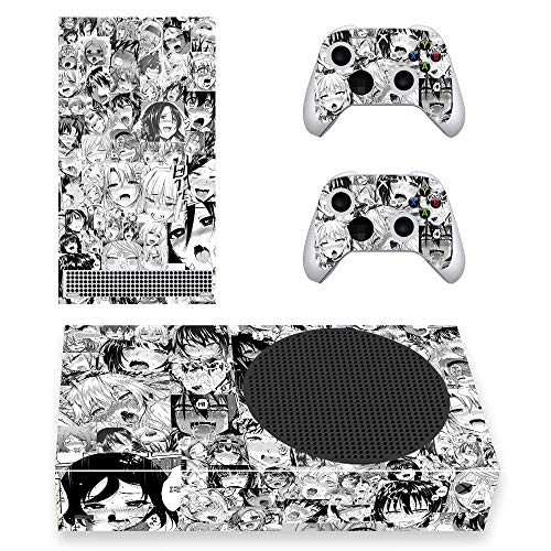 Vanknight Xbox Series S Slim Console Controllers Skin Decals Vinyl Stickers Wrap for Xbox Series S Console Anime Girl