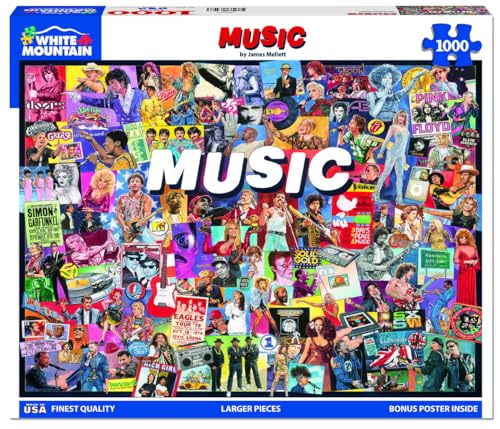 White Mountain Puzzles Music - 1000 Piece Jigsaw Puzzle