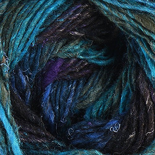 Noro Silk Garden Sock, S396 - Blues-Nut-Black-Dark Purple