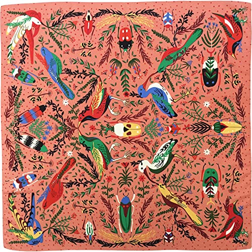 Julunar Silk Like Head Scarf for Women - Satin Large Hair Scarves - 35' Square Silk Hair Wrap for Sleeping with Gift Packed