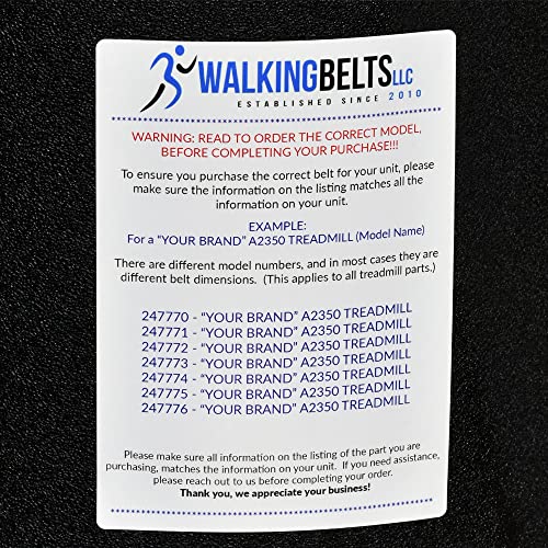 Walking Belts LLC - PFTL590110 ProForm 515 TX 1ply Residential Belt with Sand Blast Finish + Free 1oz Lube