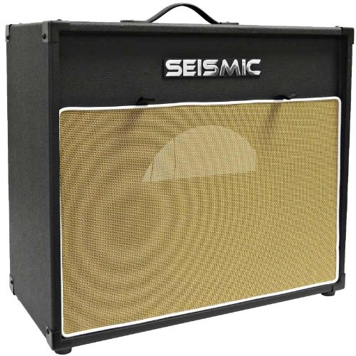 Seismic Audio - 1x12 GUITAR SPEAKER CAB EMPTY - 7 Ply Birch - 12' Speakerless Cabinet - Vintage NEW - Black Tolex - Wheat Cloth Grill - Front or Rear Loading Options