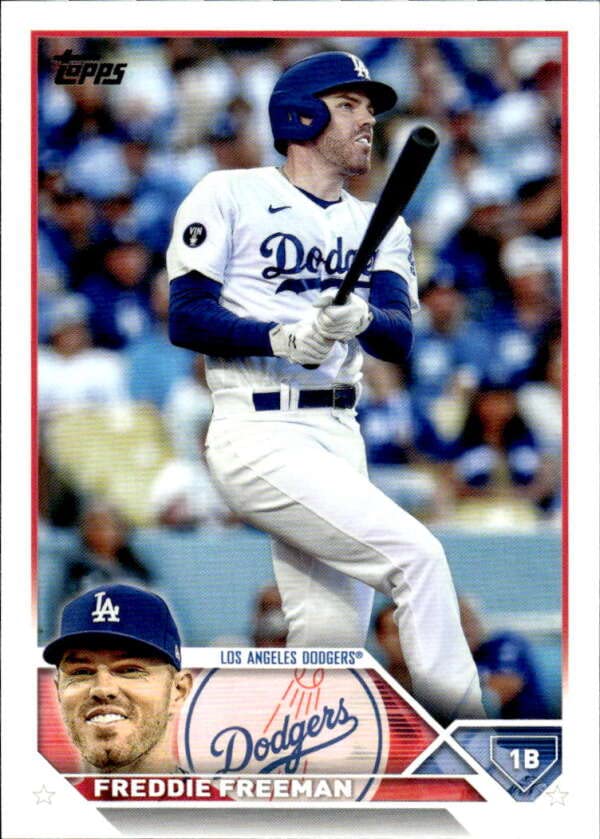 2023 TOPPS #200 FREDDIE FREEMAN LOS ANGELES DODGERS BASEBALL OFFICIAL TRADING CARD OF THE MLB