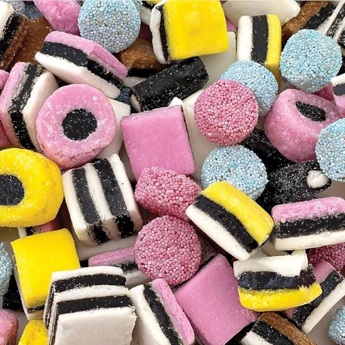 Gustaf's Allsorts Licorice Candy, Assorted Flavors, Gourmet English Delights, Bulk Pack 2 Pounds
