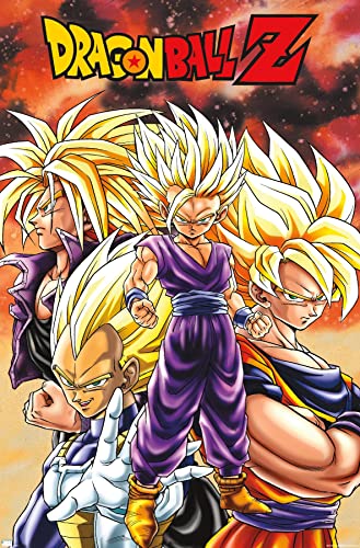 Trends International Dragon Ball Z - Saiyans Wall Poster, 22.375' x 34', Premium Unframed Version