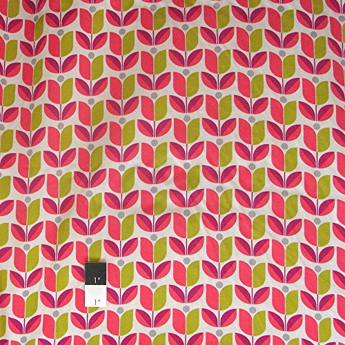 Joel Dewberry RAJD006 Flora Tulip Poppy Rayon Fabric By Yard