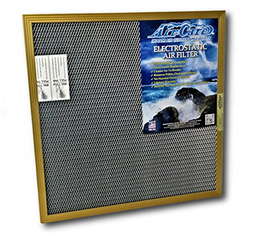 16x30x1 Electrostatic AC Furnace Air Filter Gold 94% Arrestance.. Never Buy a New Filter