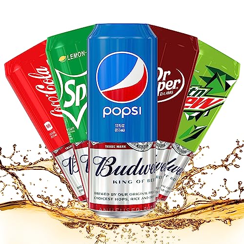 Skywin Silicone Can Sleeve - 5 Pack Mix Color Can Cover can Hides Can by Disguising it as a Can of Soda