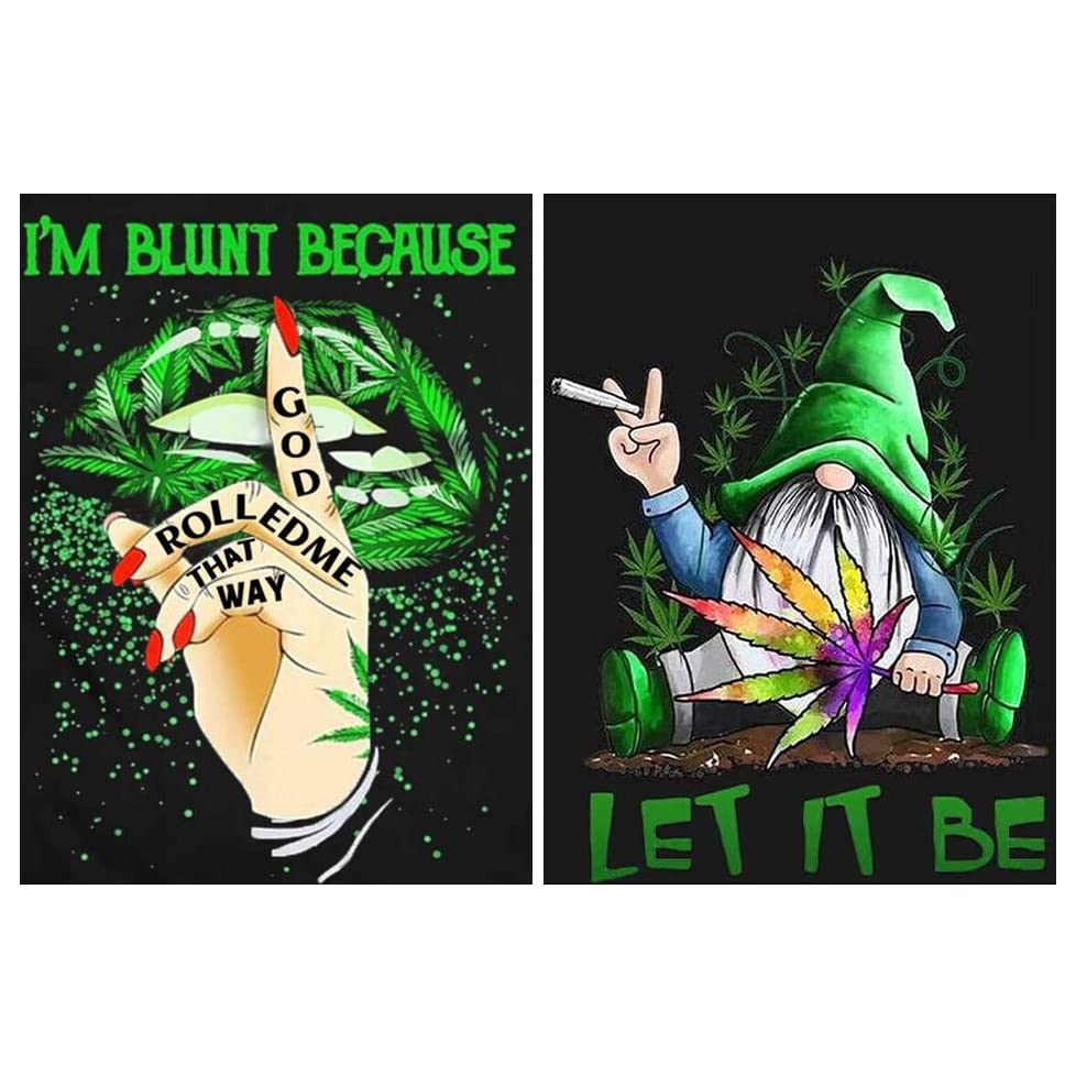 LWZAYS 5d Diamond Painting,Diamond Art Kits 2 Pack Crystal Rhinestone Gem Art Paint with Diamonds for Adults,Arts and Crafts for Home Wall Decor(11.8x15.8 inch)